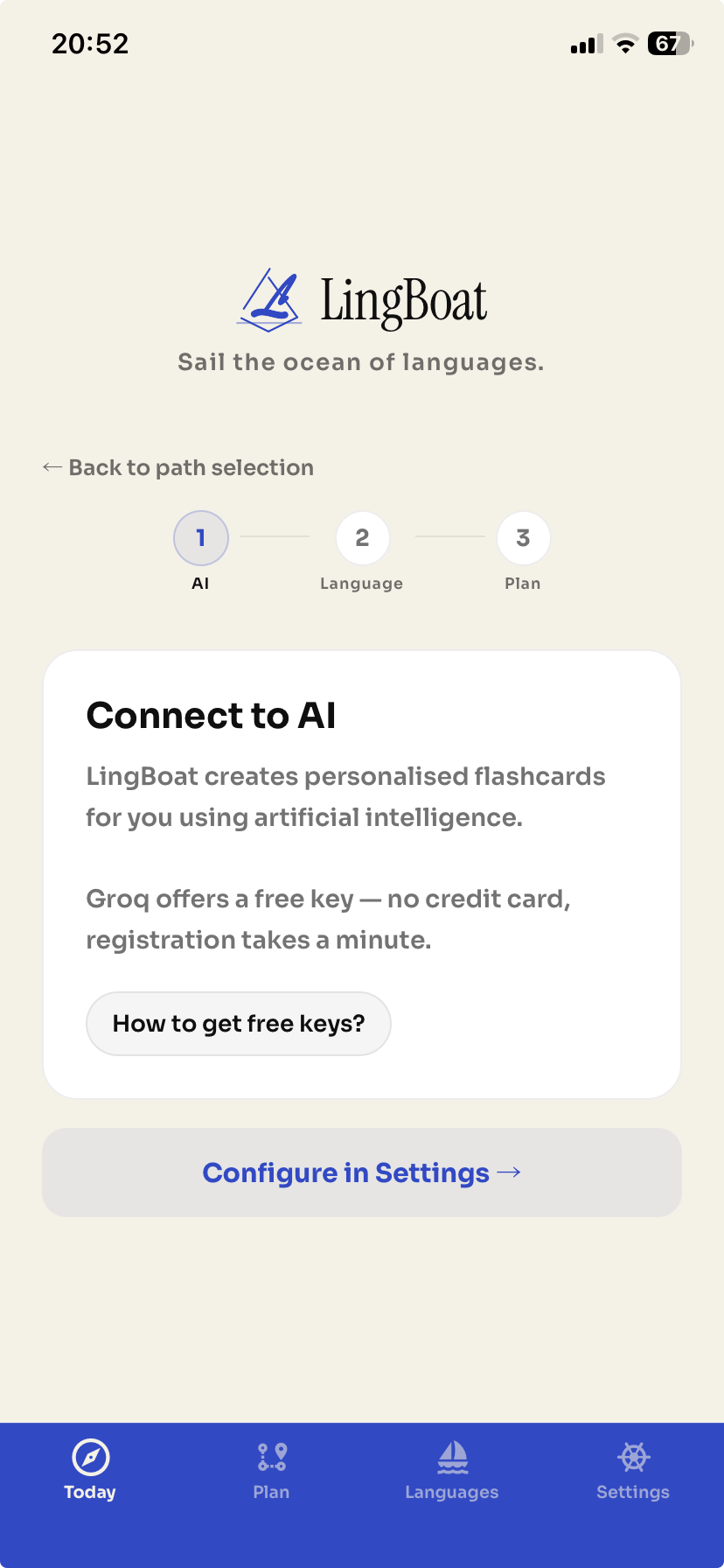 Step 1: Connect to AI