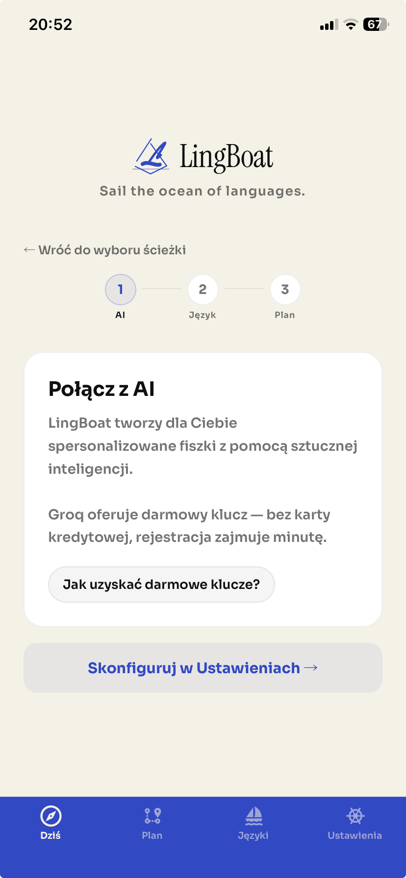 Krok 1: Połącz z AI